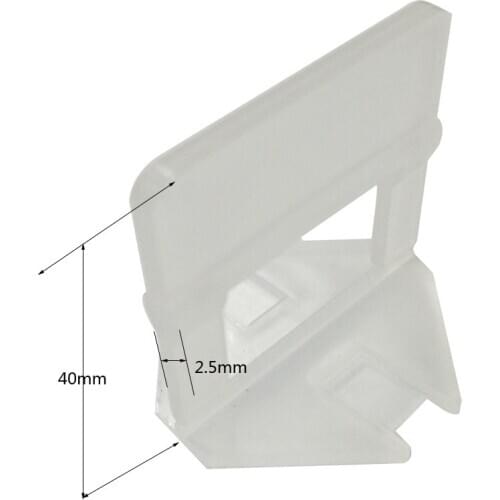 100pcs Clips With 50pcs Wedges Tile Spacers Leveler Tiling Ceramic Plumbers 2.5mm Gap Wall Floor