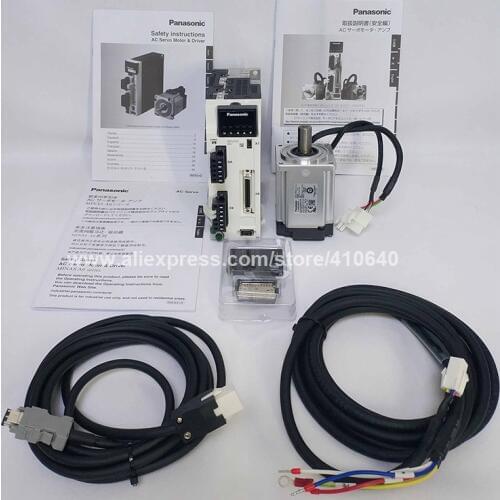 GENUINE Servo Motor A6 400W MHMF042L1U2M And Servo Drive MBDLN25SE SG with 3 Meter Cable and All Connectors Delivery Together