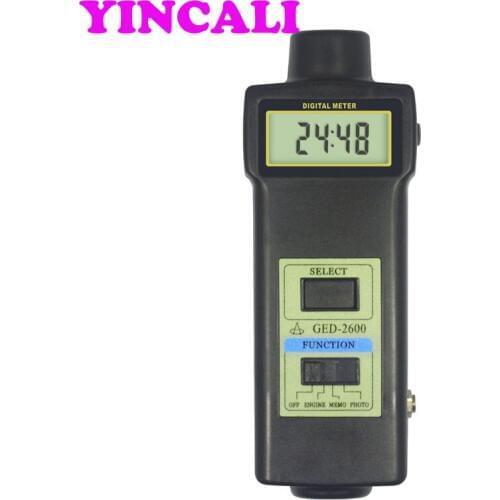 Wide measuring range Engine and Laser Tachometer GED-2600 Engine Tachometer Motor Machine Automobile Rotate Speed Tester GED2600