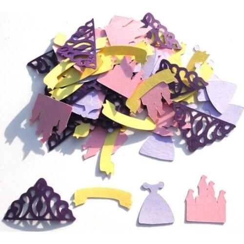 Sofia the 1st Princess Inspired Party Confetti Set of120 Assorted Pieces Table decor scrapbook favors