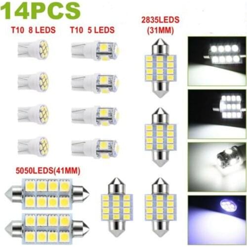 14PCS automotive LED is suitable for 1999-2016 Ford F250F350 Super Duty automotive interior lights