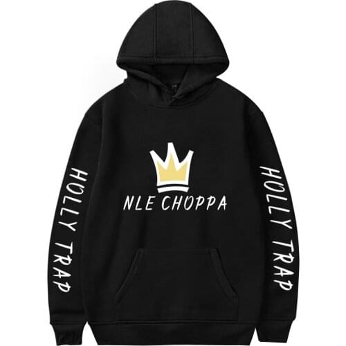 Rapper Nle Choppa Hoodies Streetwear Fashion Hip Hop Hoody Harajuku 90s Trend Pullover Men Women Loose Hip Hop Pullover Clothing