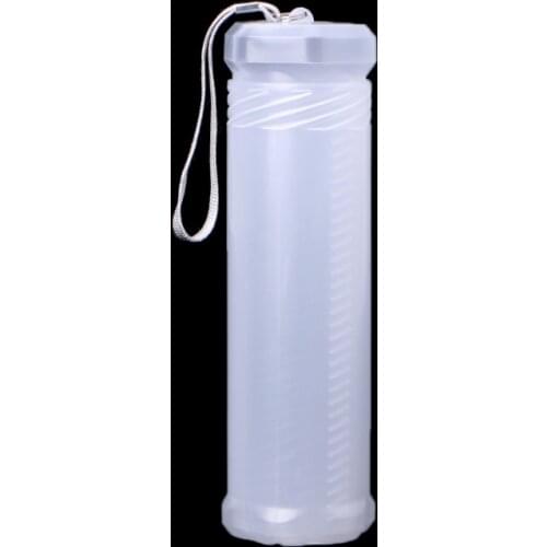 Slim Transparent Cylinder Pencil Case Adjustable Plastic Pen Holder Portable School Office Supplies C26