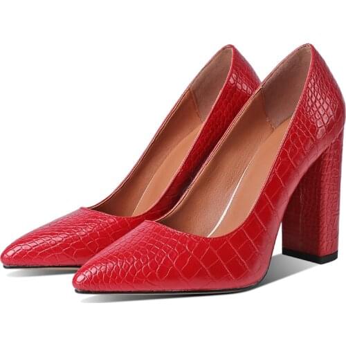 Fashion High Heels Shoes Woman Pointed Blue Black Red Heels Pumps Women Party Wedding Shoes Office Dress Pumps Female 2021