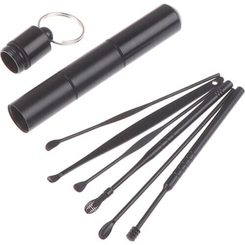 1/5/6/7Pc Stainless Steel Earpick Ear Cleaner Spoon Ear Care Cleaning Tool Ear Wax Removal Ear Wax Remover Ear Wax Removal Tool