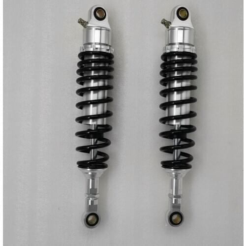 Universal 380mm Motorcycle 7mm spring nitrogen Shock Absorber Suspension for honda yamaha suzuki all Black