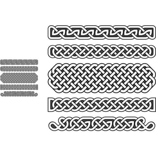 Iron Chain Combination Set Metal Craft Cutting Dies Scrapbooking Die Cut Stencils Embossing For Paper Crads Making 2021 New