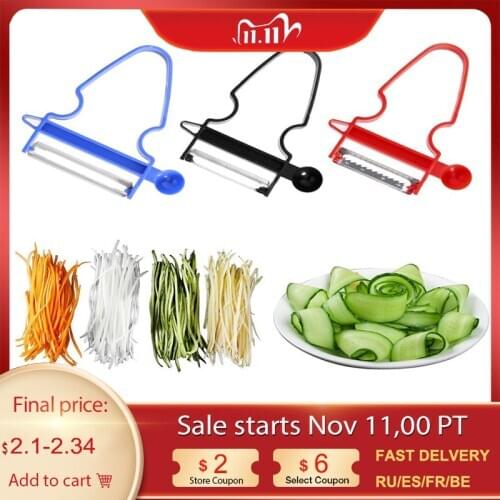 1/3Pcs Multi Vegetable Slicer Shredders Peeler Cutter Peel Accessories Stainless Steel Blade Magic Trio Peelers Set Kitchen Tool