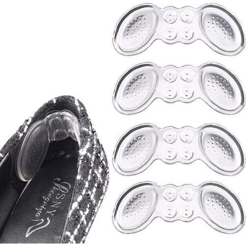 1pair Silicone Gel Butterfly Dispensing Anti-skid Heel Stick Women Insoles For Shoes High Heels Pain Relief Foot Care Inserts