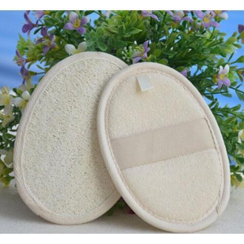 11*16 cm natural loofah pad loofah scrubber remove the dead skin loofah pad sponge for home or hotel LX8366