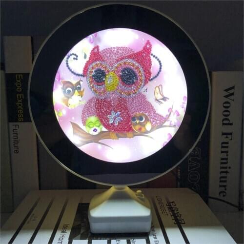 2020 New Arrival 5D DIY Diamond Painting Kits Mirror Diamond Mosaic Picture Of Rhinestone Lamp Light Girlfriend Gift Home Decor