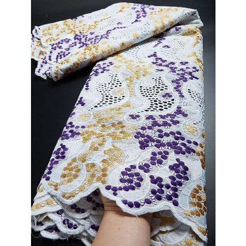 African Dry Cotton Lace Fabric 2021 High Quality Women Lace Swiss Voile Lace In Switzerland Nigerian Lace Fabrics For Sewing