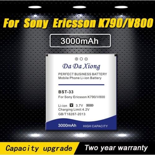 2600mAh BST-33 BST33 Battery for Sony Ericsson G900 M600 W880 P990 K550C w395c K800 U10I W610 W660 V800 C702 C901 Phone battery