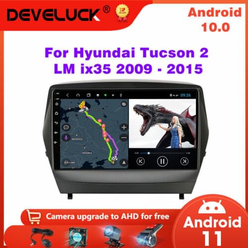 Android 10.0 2 Din Car Radio For Hyundai Tucson 2 LM ix35 2009 - 2015 Multimedia Video Player GPS Navigation 4G RDS DVD Stereo