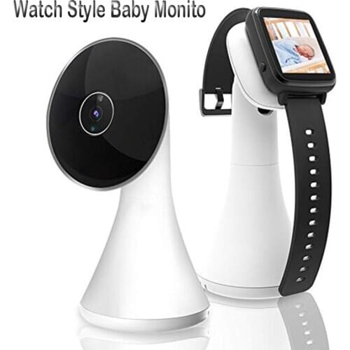 Wireless Video Watch Style Baby Monitor Portable shock vibration Baby Nanny Cry Alarm Camera Night Vision Temperature Monitoring
