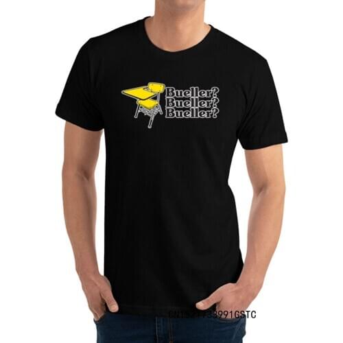 Bueller Short Sleeve Tops Shirt Round Neck 100% Cotton Youth T-shirts Simple Style T-shirts High Quality Sweatshirt