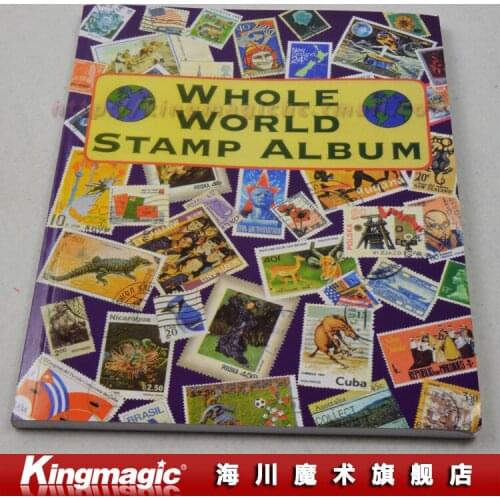 Kingmagic Stamps Book Magic Stamp Album Close-Up Magic Props