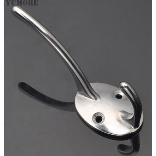 YUMORE 10PCS/LOT Robe Hook Wall Mounted Bathroom Towel Hook Clothes Hanging Hook Zinc Alloy Coat Hook