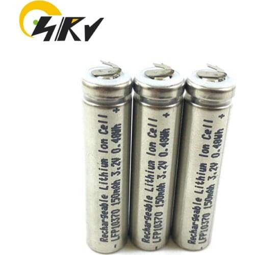 LiFePo4 10370 LFP10370 150mah Max 5C Discharge lithium high power LiFePO4 3.2V Rechargeable battery for IQOS