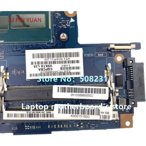JU PIN YUAN For Toshiba Satellite Laptop S40-A L40-A Laptop Motherboard K000151800 LA-9862P with I3-4010U 100% fully tested