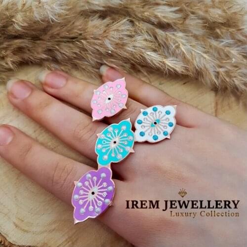 Neon Trendy Summer Collection High Quality 925 Sterling Silver Zircon Stone Evil Eye Ring Women Fine Jewelry Luxury Accessories