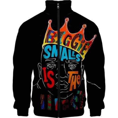 Newest Notorious B.I.G. Mans Jackets and Coats Casual Biggie Smalls Rapper Hip Hop Jacket Spring Blouson Homme Bomber Jackets