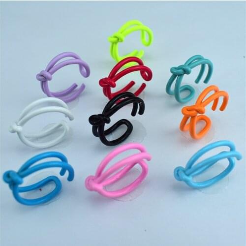 2021 new silicone opening adjustable double-layer knot shape ring mens and womens versatile jewelry wholesale gifts