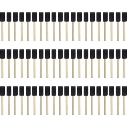 New 100Pcs Foam Brush,Sponge Wood Handle Paint Brush,Foam Paint Brushes,1inch Foam Brush Painting Set for Acrylics,Crafts