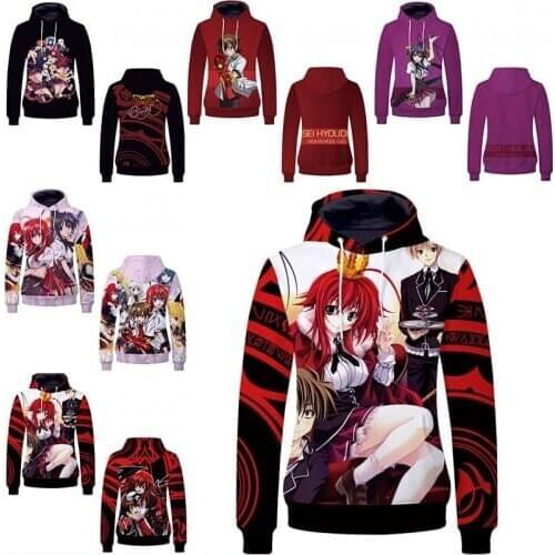 High School DxD Asia Argento Pullover Hooded Hoodie Cosplay Costume Spring Autumn Men Women Fashion Casual Sweatshirt Streetwear