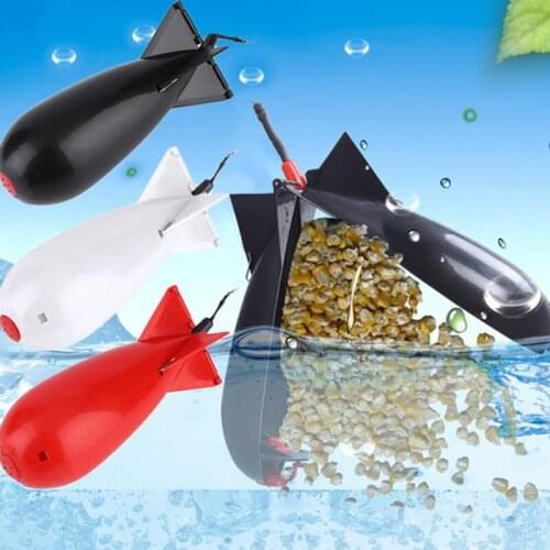 1PC Good Quality Carp Fishing Rockets Spod Bomb Tackle Feeders Float Bait Holder Accessories Fishing Tool White/Black/Red