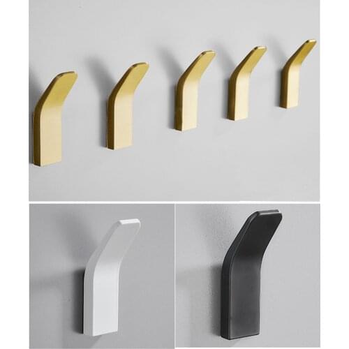 Self-adhesive Clothes Bag Hanger Hooks For Hanging Kitchen Storage Towel Bathroom Modern Wall Hanger Hook Bath Accessories