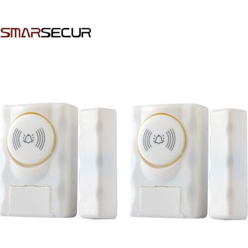 Smarsecur Smarsecur Home Security Window Door Entry Alarm warning System Magnetic Sensor 105db