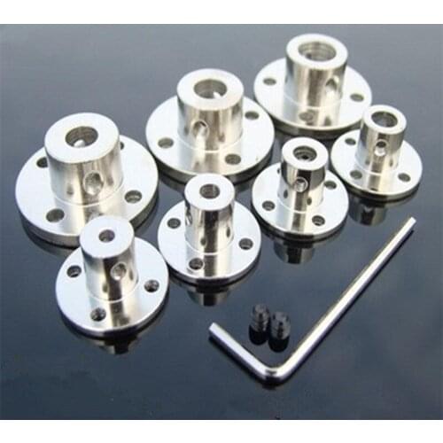 3/3.17/4/5/6/7/8/10/11/12/14mmmm Rigid Flange Coupling Motor Guide Shaft Coupler Motor Connector Shaft Axis Bearing Fittings