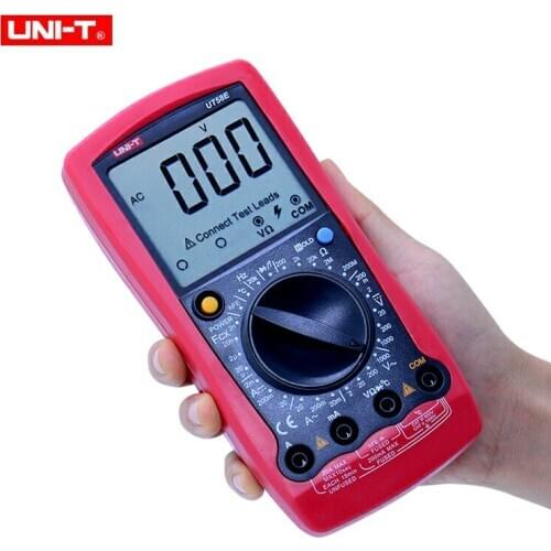 UNI-T UT58E Digital Multimeter AC DC Voltmeter Full Icon LCD DisplayTemperature Frequency Capacitance Diode Transistor
