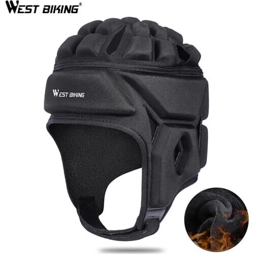 WEST BIKING Bike Helmet Goalkeeper Baseball Sports Thermal Head Guard Cap Unisex Cycling Helmet Roller Skating Ski Helmet Hat