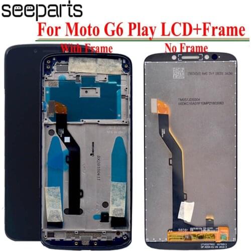 For Motorola Moto G6 Play LCD Display Touch Screen Panel for XT1922 Mobile Phone Lcds Digitizer Assembly Replacement Parts 5.7"