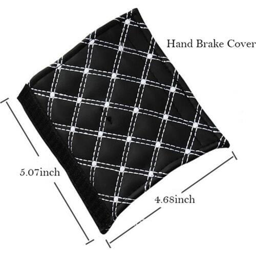 5 in 1 Auto Car Rearview Mirror Cover +Gears Shift Knob + Hand Brake +Seat Belt Shoulder Pads