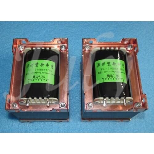 8Ω: 0.2Ω long magnetic circuit transistor output，aluminum ribbon type low internal resistance headphone output transformer