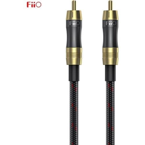 FiiO LR-RCA1 Digital Audio Coaxial Cable High Purity Oxygen-Free Copper Core 50CM RCA for PC TV Amplifier K5 Pro BTA30