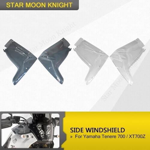 Motorcycle Side Windshield Windscreen Handshield Handle Bar Wind Deflector For Yamaha Tenere 700 TENERE700 XTZ XT700Z T700 T7
