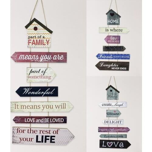 Decor Home Signs Wooden Hanging Sweet Home Wood Wall Plaque Hanging Tags Vintage Wall Decoration For Room Decor Dropshipping