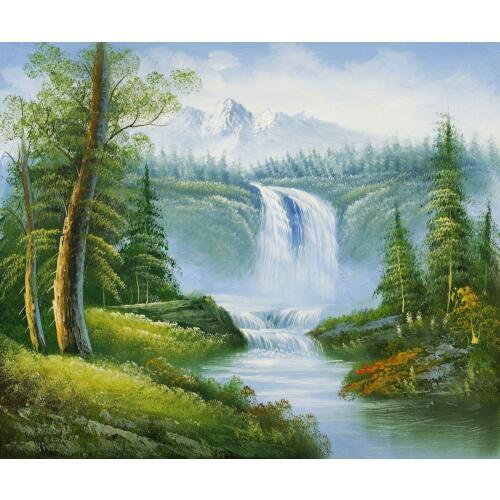 Decorative Art Oil Paint Painting by Hand Landscape Wall Painting on Canvas Natures Appeal Home Decor Art Handpainted