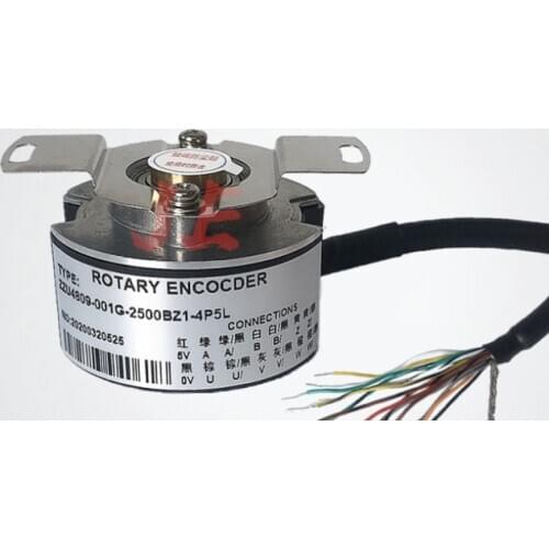 Incremental optical rotary encoder Rip encoder ZZU4809-001G-2500BZ1-4P5L DC5V