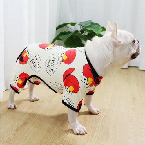 Sesame Street Pet Dog Jumpsuits Clothing for Dogs Pajamas Pet Dog Clothes for Dogs Coat Jacket Chihuahua Yorkshire Ropa Perro