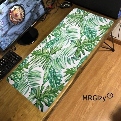 MRGLZY leaf landscape mouse pad big gaming accessories pad computer keyboard desk mat waterproof non-slip household carpet mat