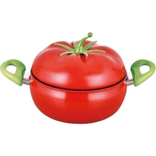 Creative Tomato Shape Soup Pot Aluminum Non-stick Stockpot Kitchen Tool Cookware