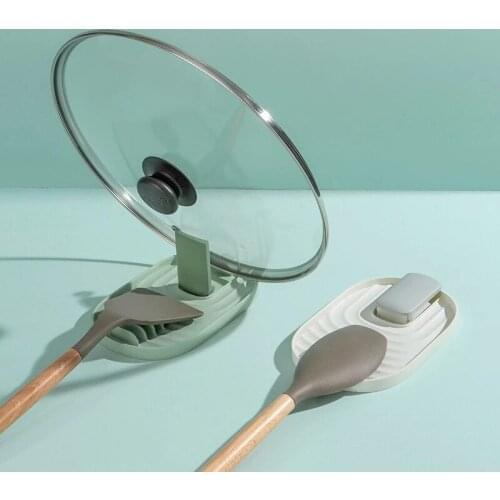 Multifunction Ladle Spoon Rest Holder Utensil Organizer Spatula Holder Racks Pot Lid Storage Pad Kitchen Storage Shelf Cookware