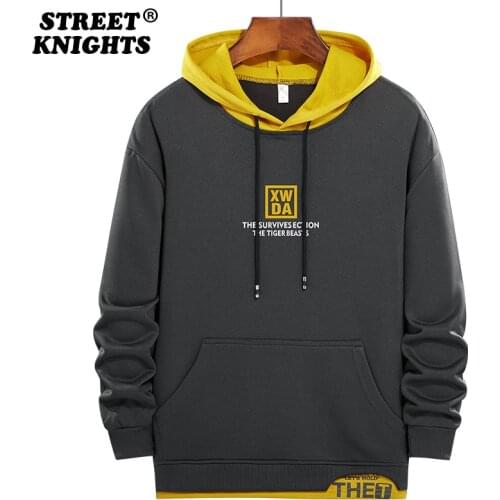Hot 2021 New Spring Autumn Letter Print Casual Mens Hoodies Sweatshirts Men Fashion Harajuku Streetwear Hoodies Sweatshirt Tops