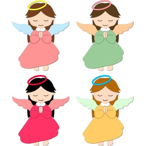 New angel Wooden Die Scrapbooking C2721 Cutting Dies Multiple Sizes