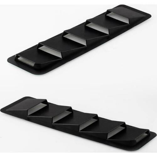 17X5 Panel Air Inch Universal Set Vent Black Hood Louver ABS Cooling Trim Fits 1 Pair of Hood Vents allow 1-3CM differs